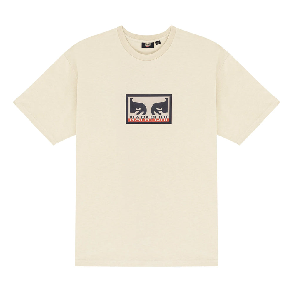 obey na4hml obey x napapijri tee cream