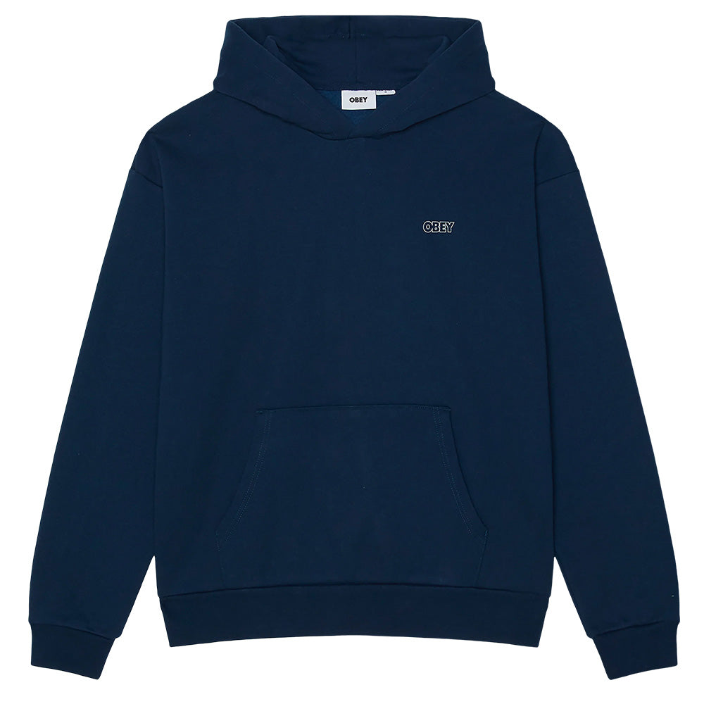 OBEY OBEY TREBLE EXTRA HEAVY HOOD // PIGMENT BLUE
