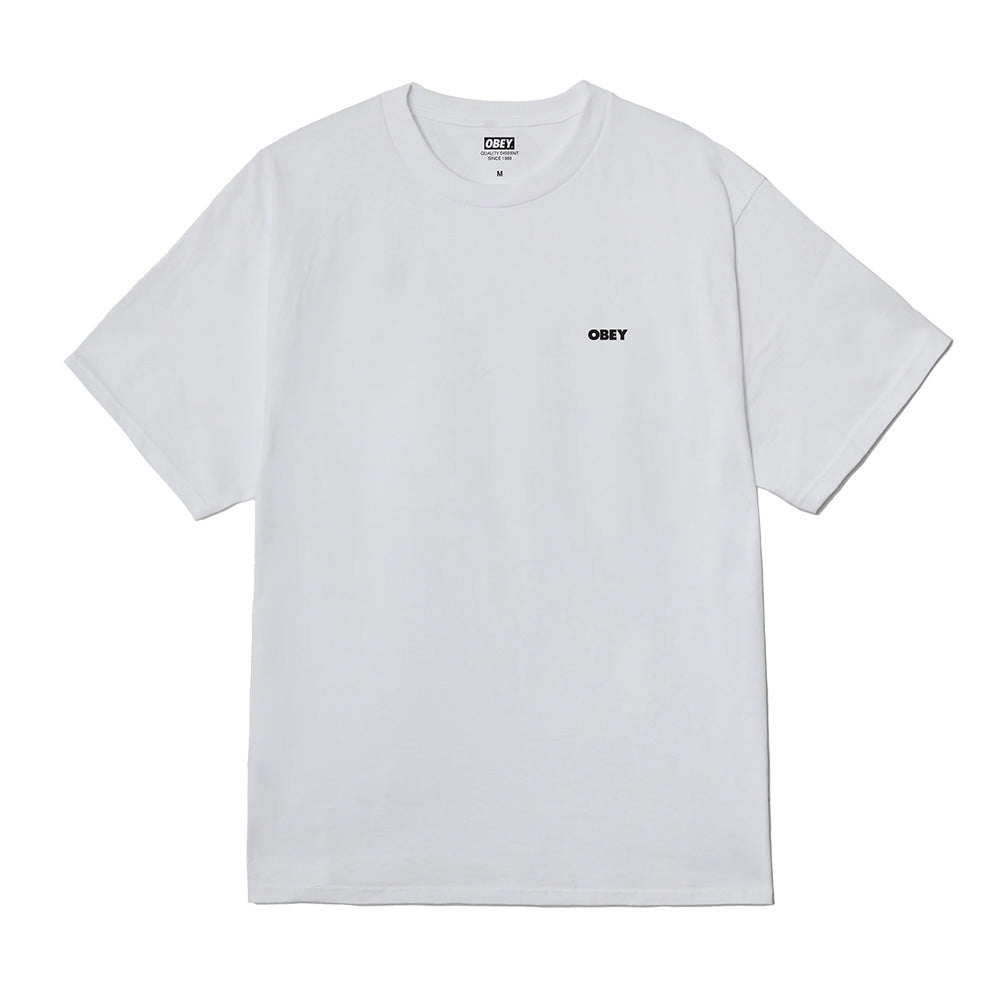OBEY VISUAL STUDIOS FLOWER T-SHIRT // WHITE