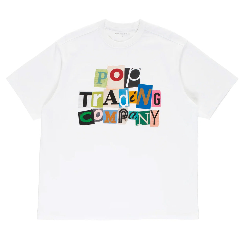 POP TRADING COMPANY RANSOM T-SHIRT // WHITE