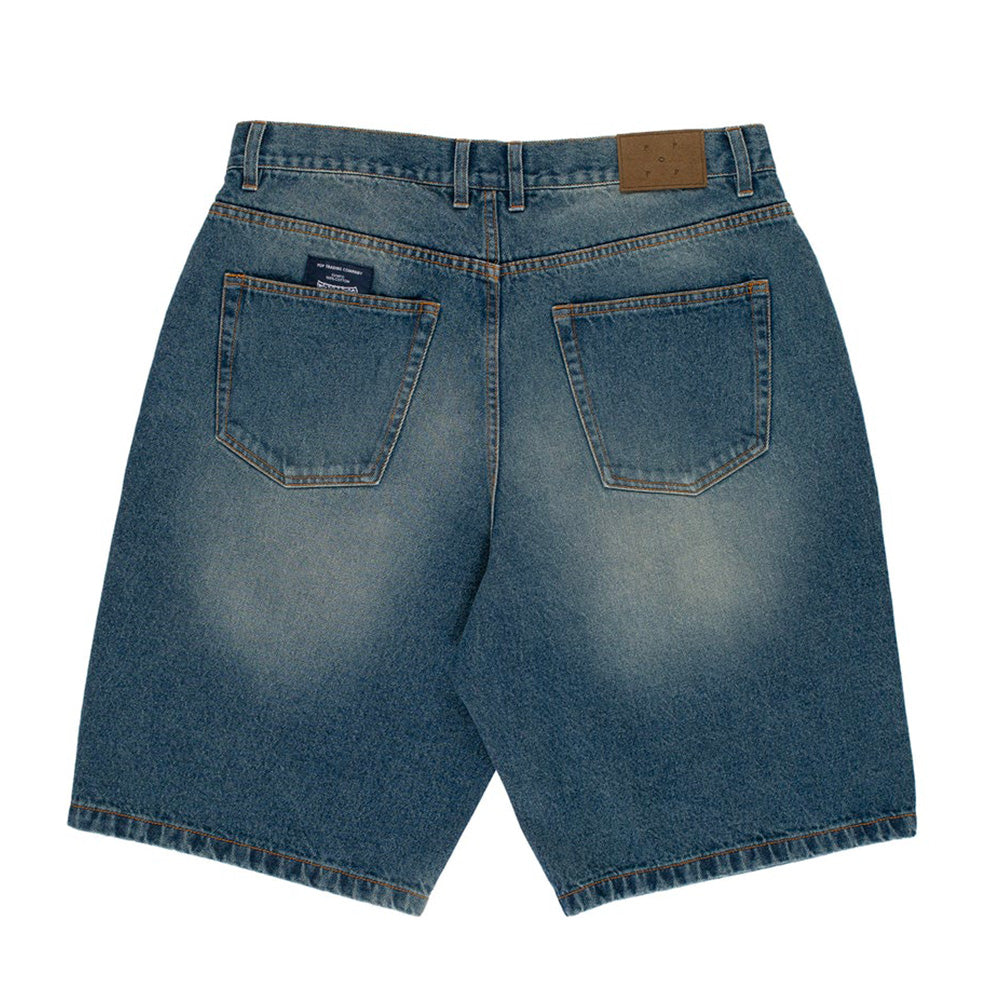 POP TRADING COMPANY LONGER DRS SHORT // WASHED DENIM