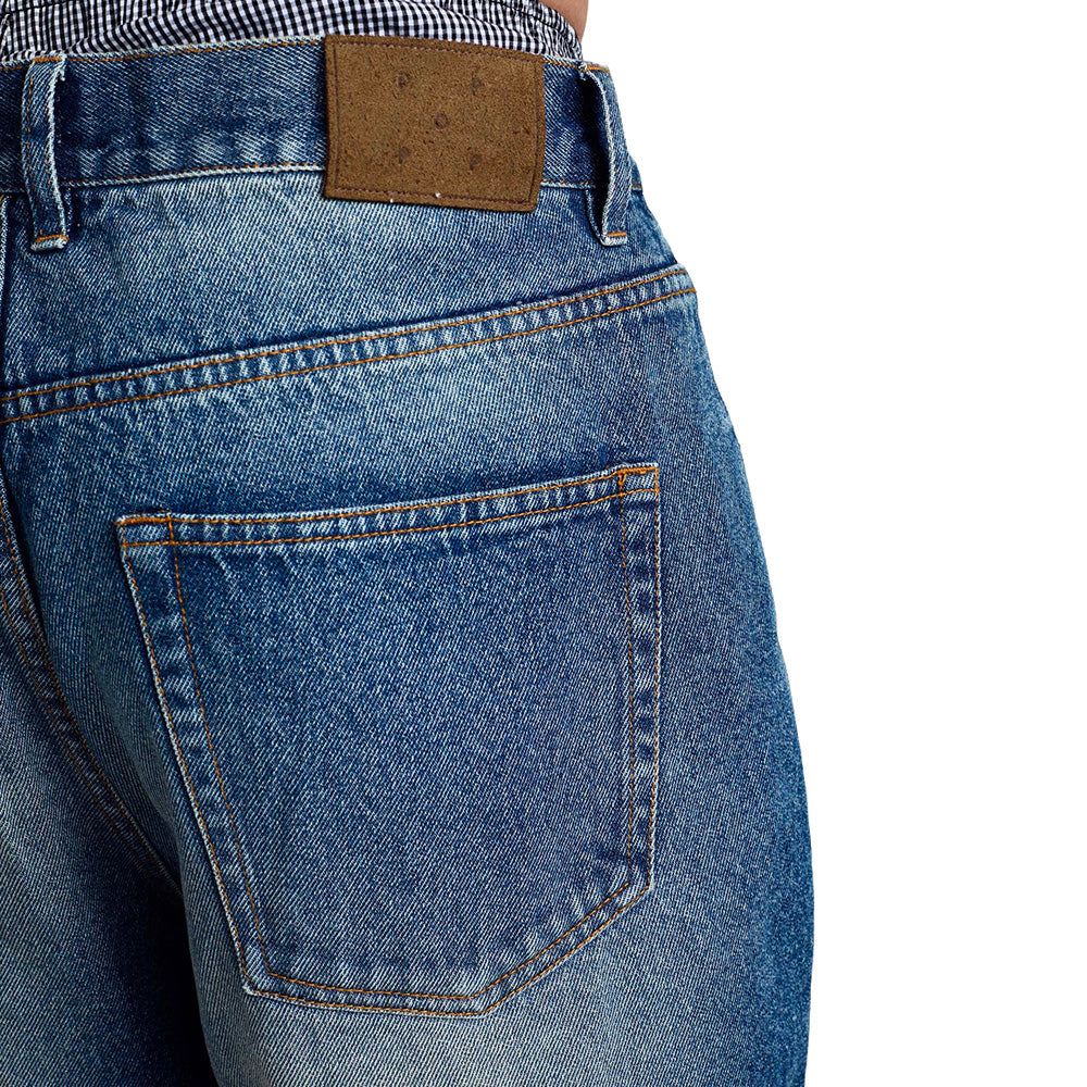 POP TRADING COMPANY LONGER DRS SHORT // WASHED DENIM