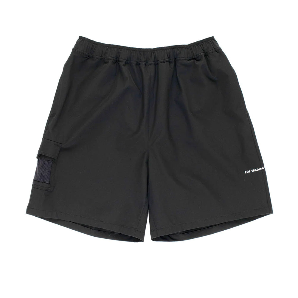 POP TRADING COMPANY PAINTER SHORT // BLACK