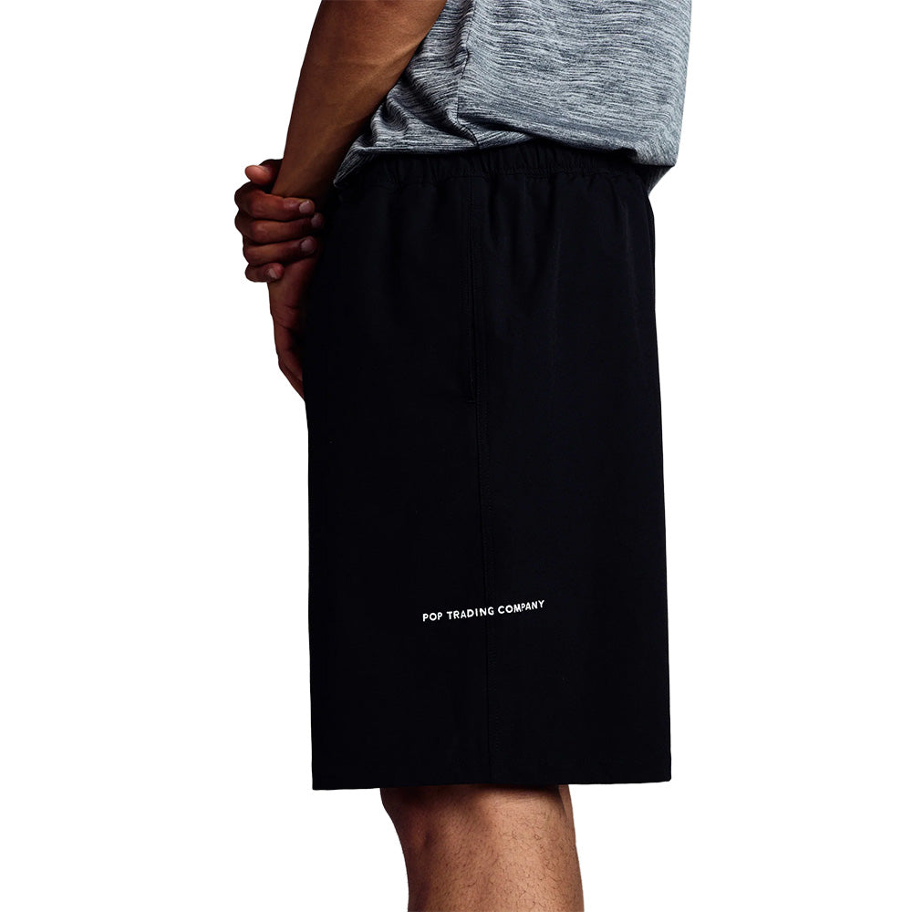 POP TRADING COMPANY PAINTER SHORT // BLACK