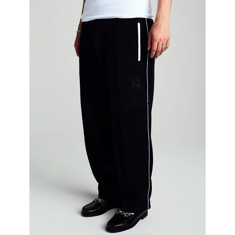 pop trading company popss26406 terry cub track pants black