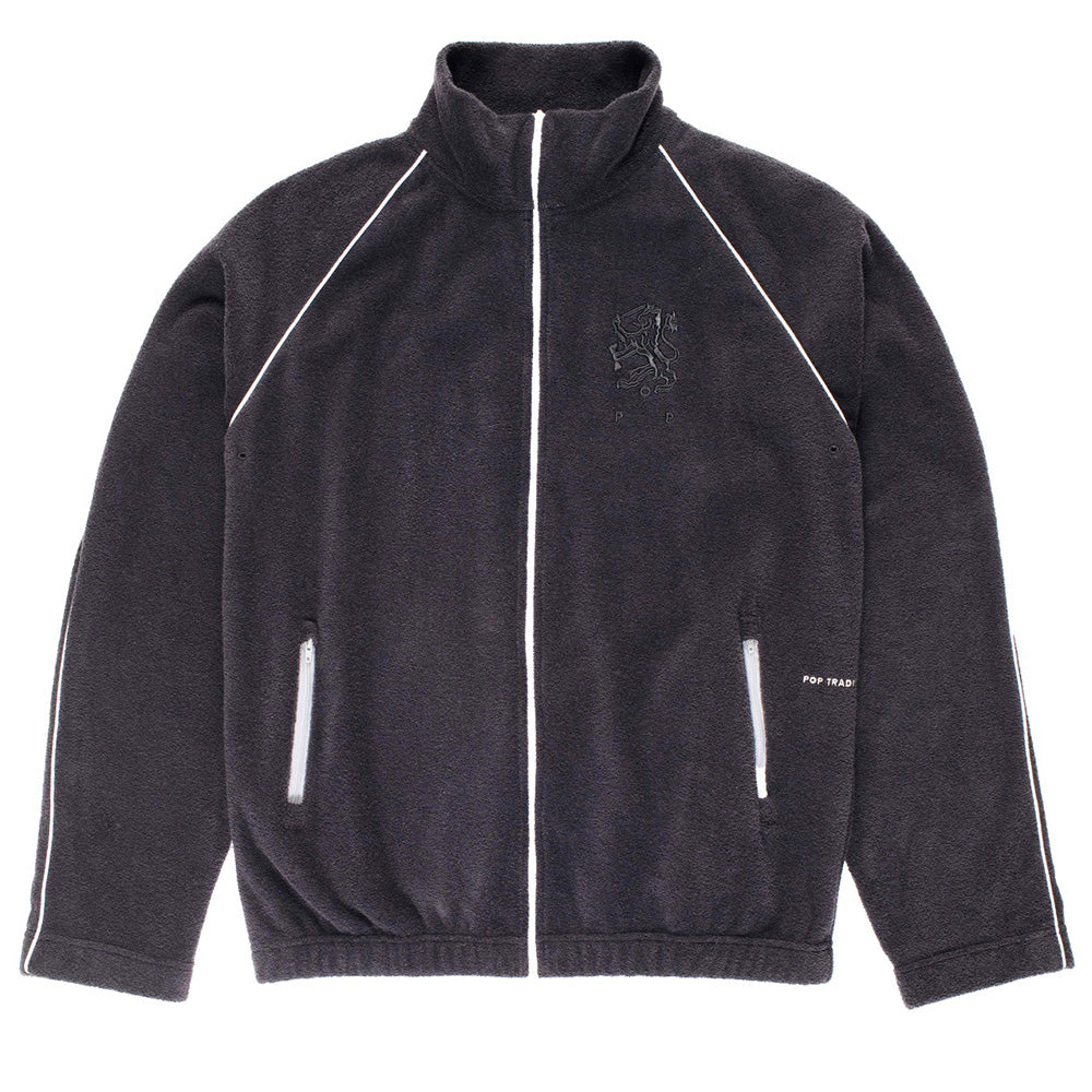 pop trading company popss26507 terry cub track top black