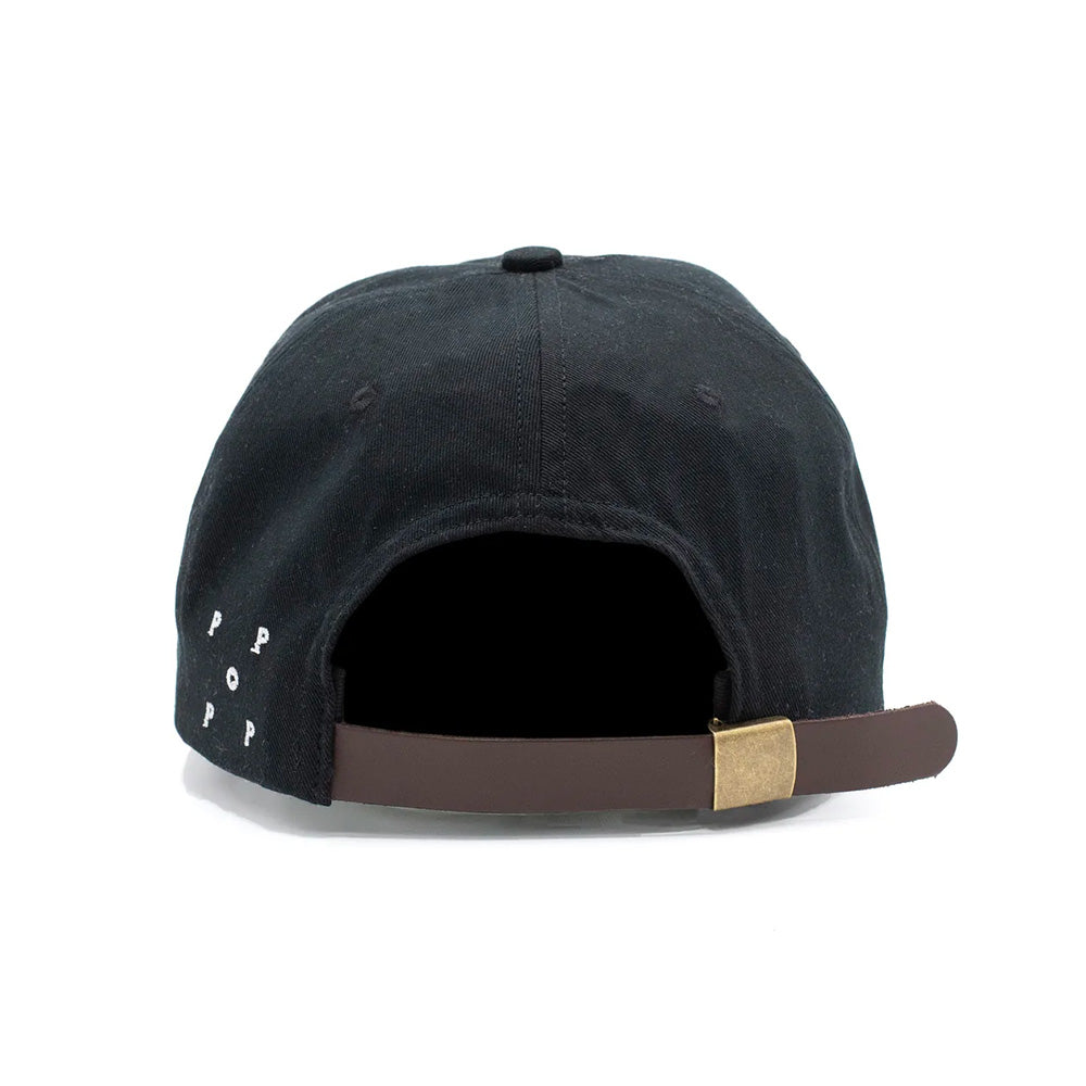 pop trading company popss26705 fly 6 panel hat black