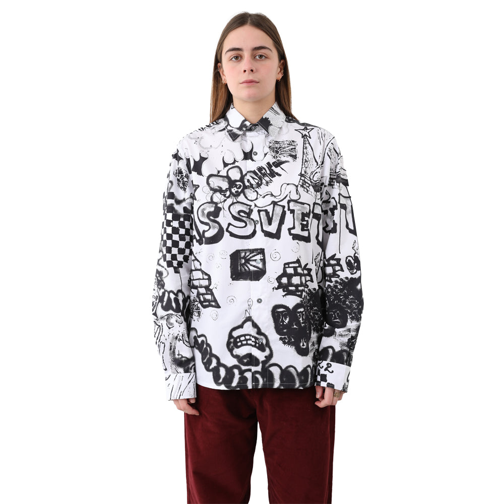 rassvet pacc11b005 spray manager ls shirt white