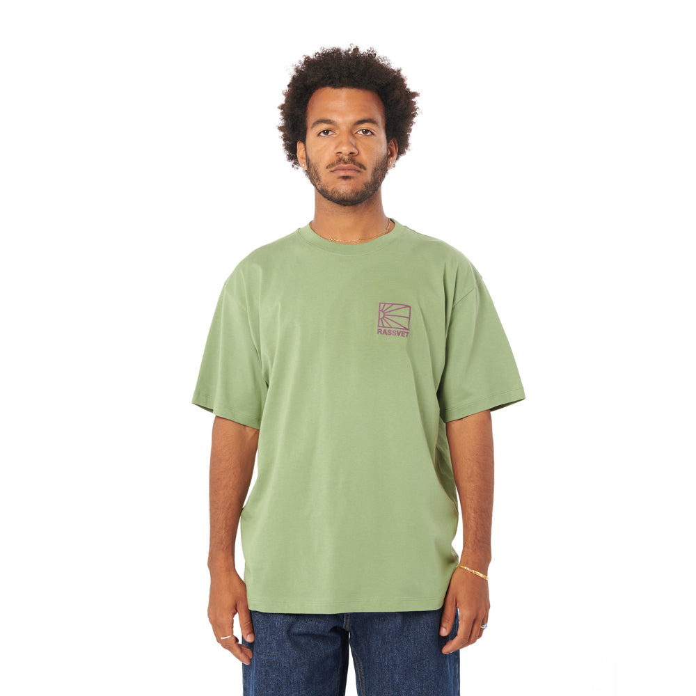 rassvet pacc14t001 mini logo t shirt knit khaki