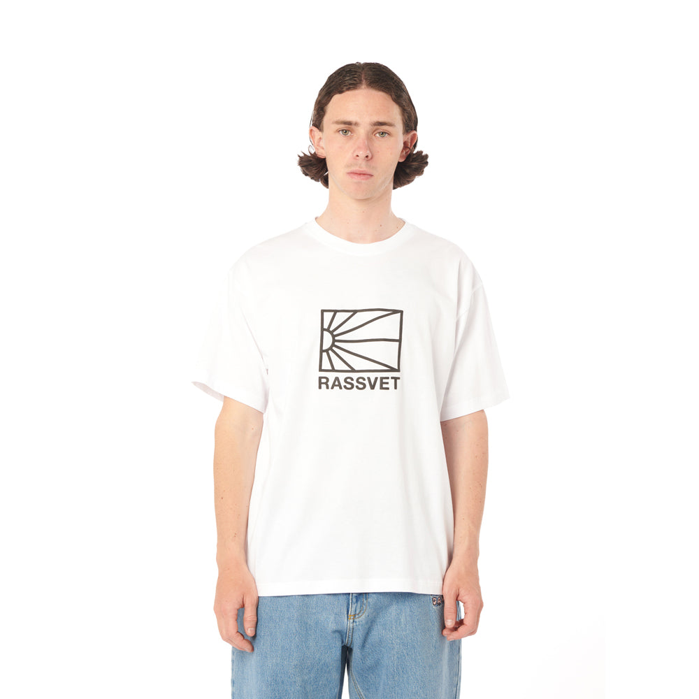 rassvet pacc14t002 big logo t shirt knit white