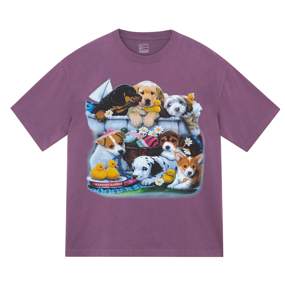 rassvet pacc17t003 puppies tee purple