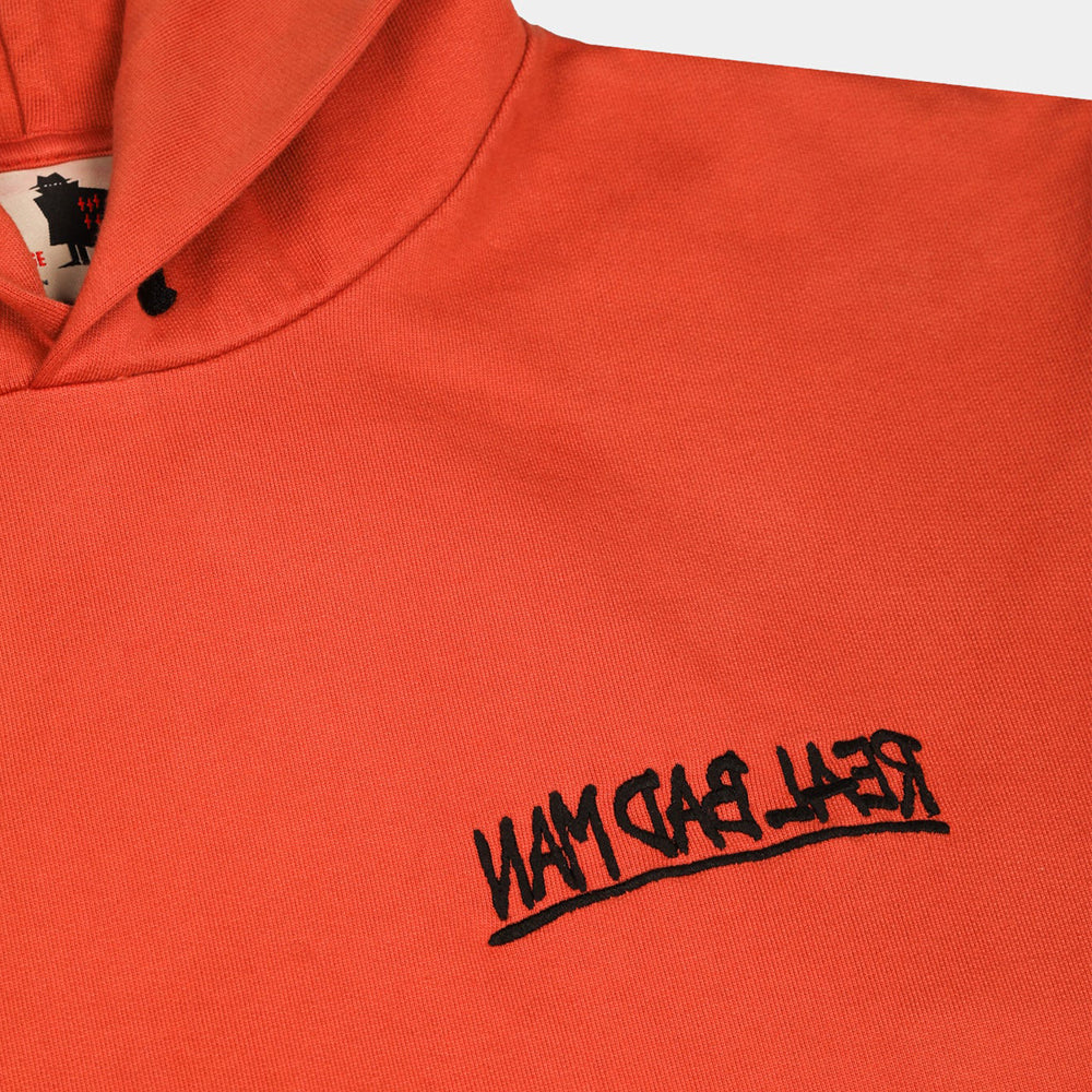 real bad man rbm12066 bassline hooded sweat dusty red