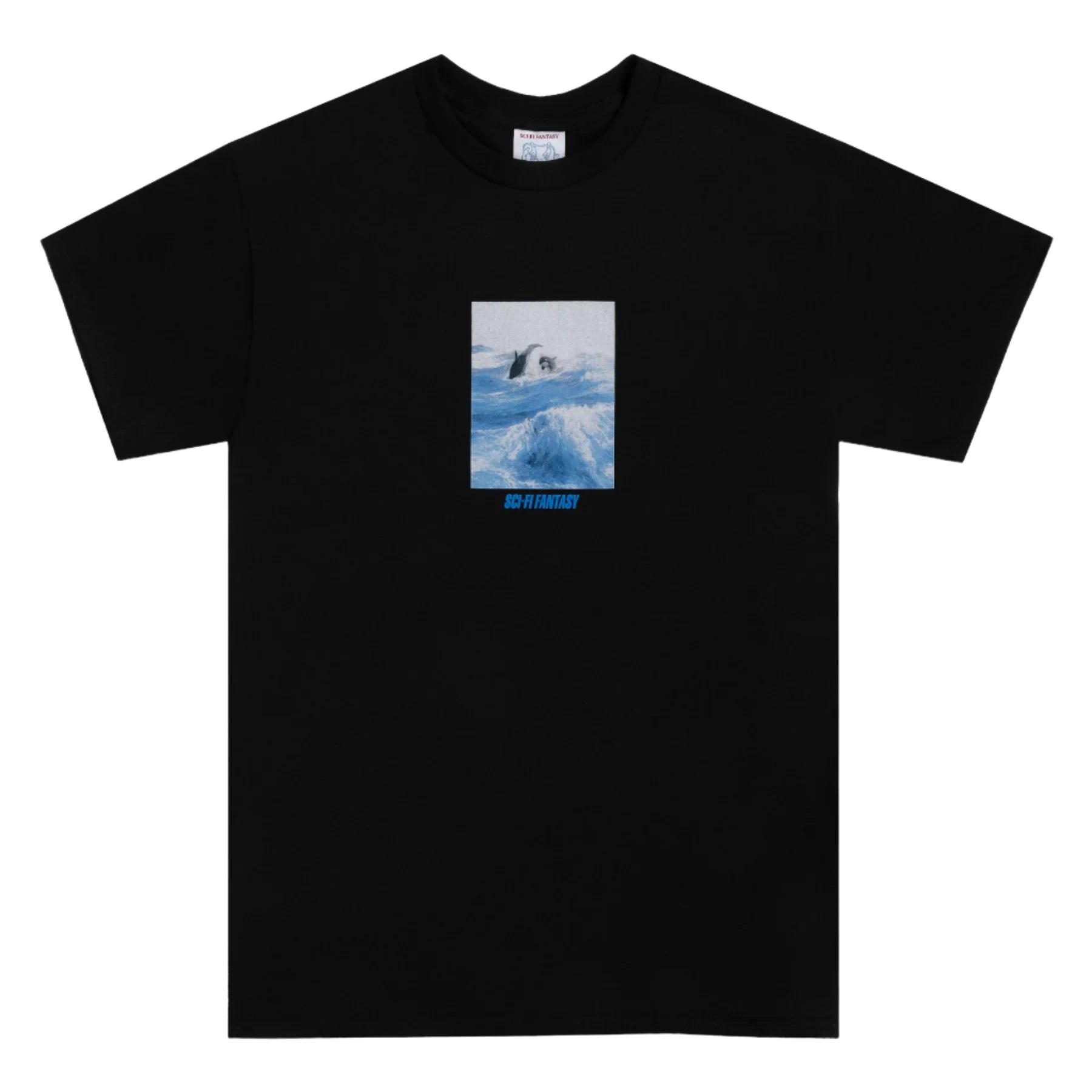 sci-fi fantasy killer whale tee black