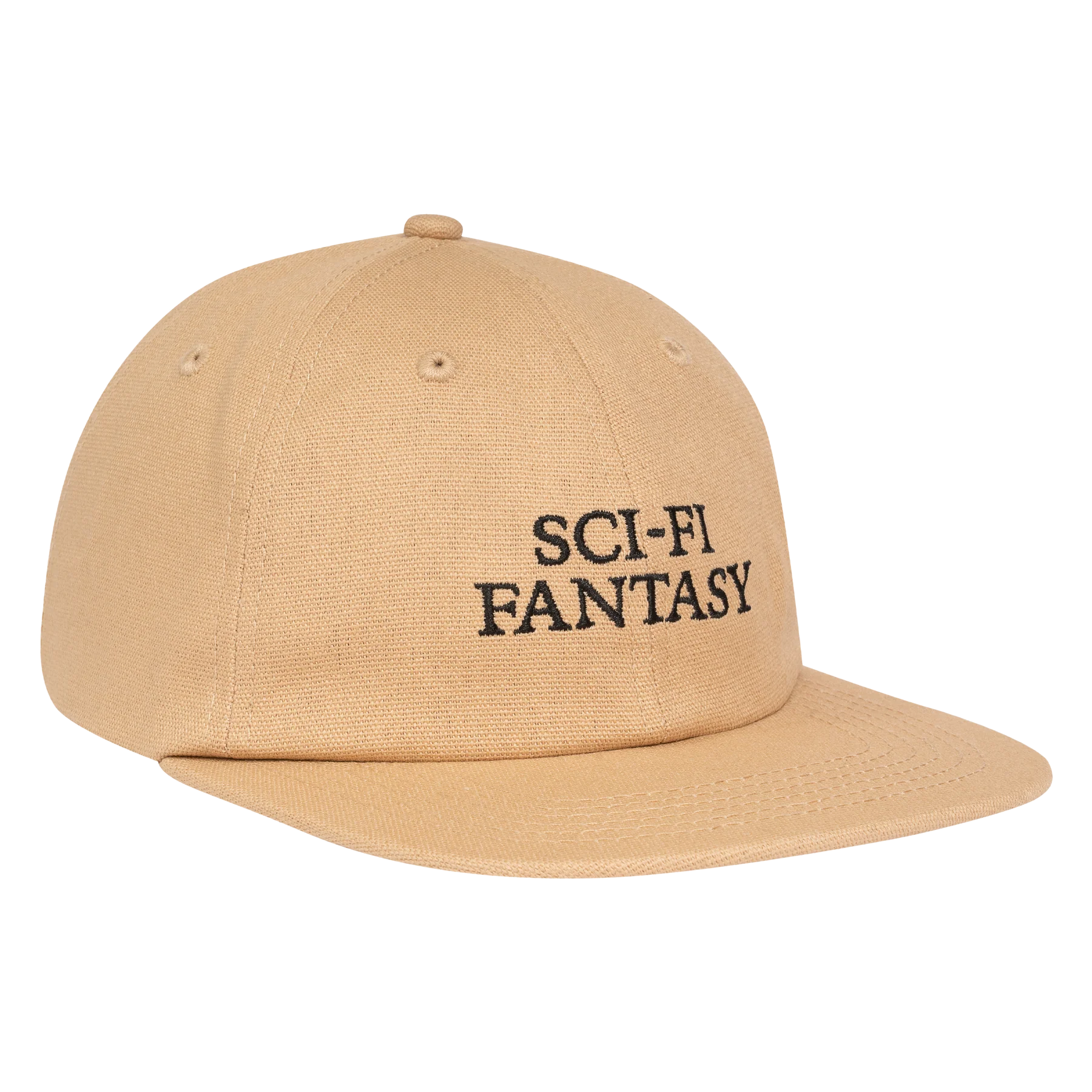 sci-fi fantasy logo hat khaki