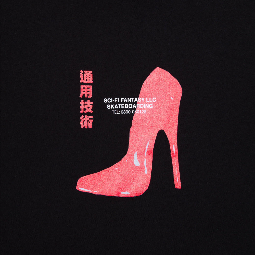 sci-fi fantasy sci 0017 red shoe tee black