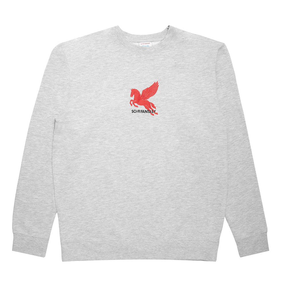 sci fi fantasy sf00202 pegasus crewneck heather grey