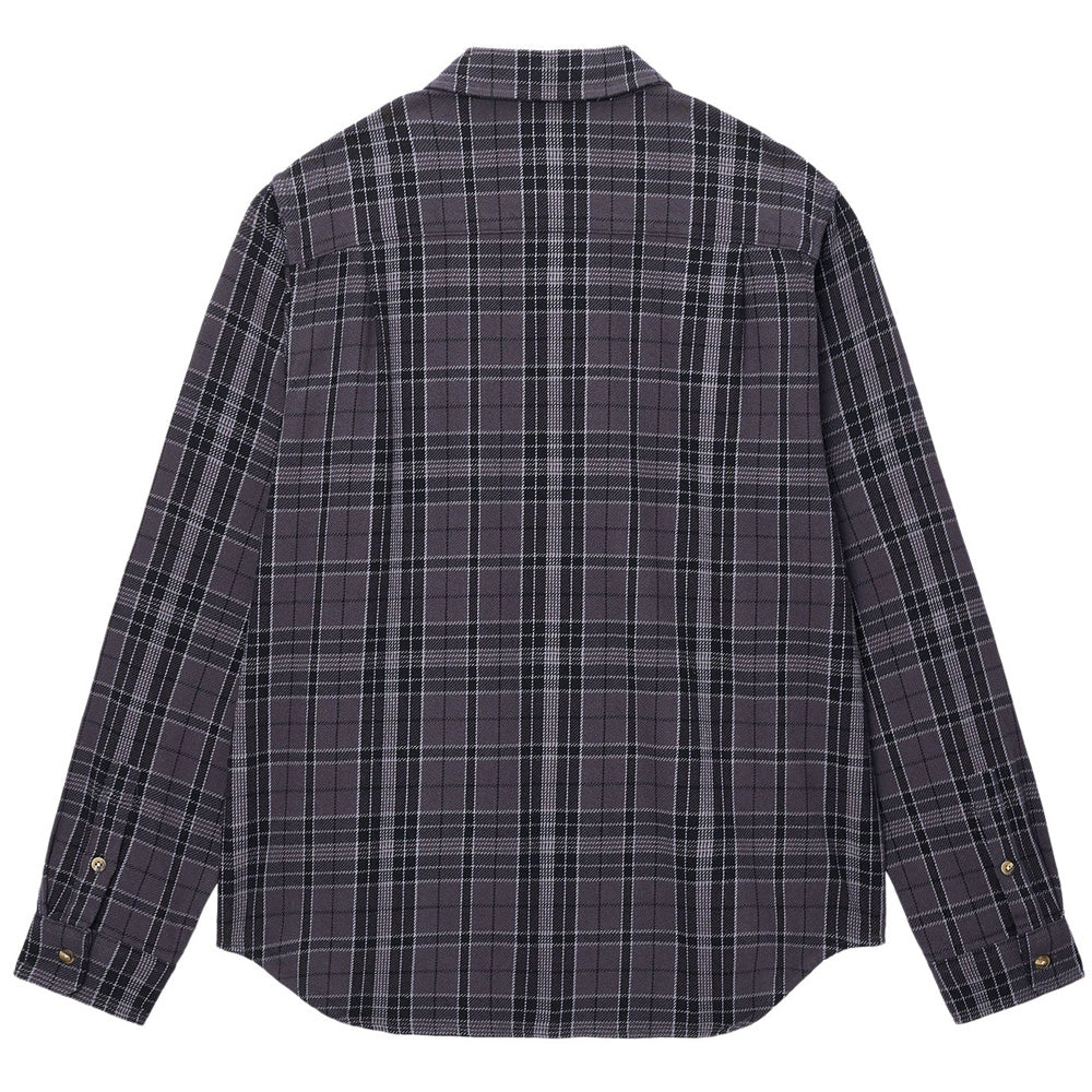 stussy 1110303 stones plaid shirt black