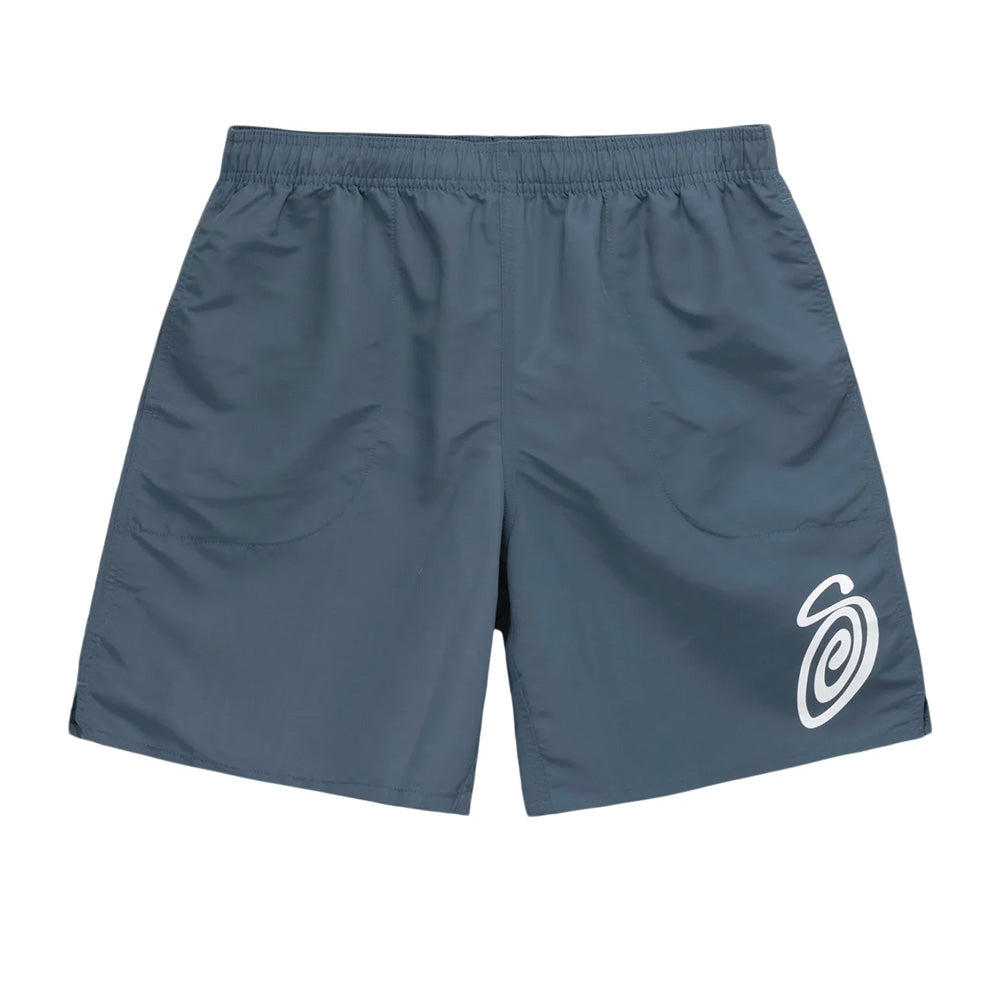 STÜSSY STÜSSY CURLY S WATER SHORT // WASHED NAVY