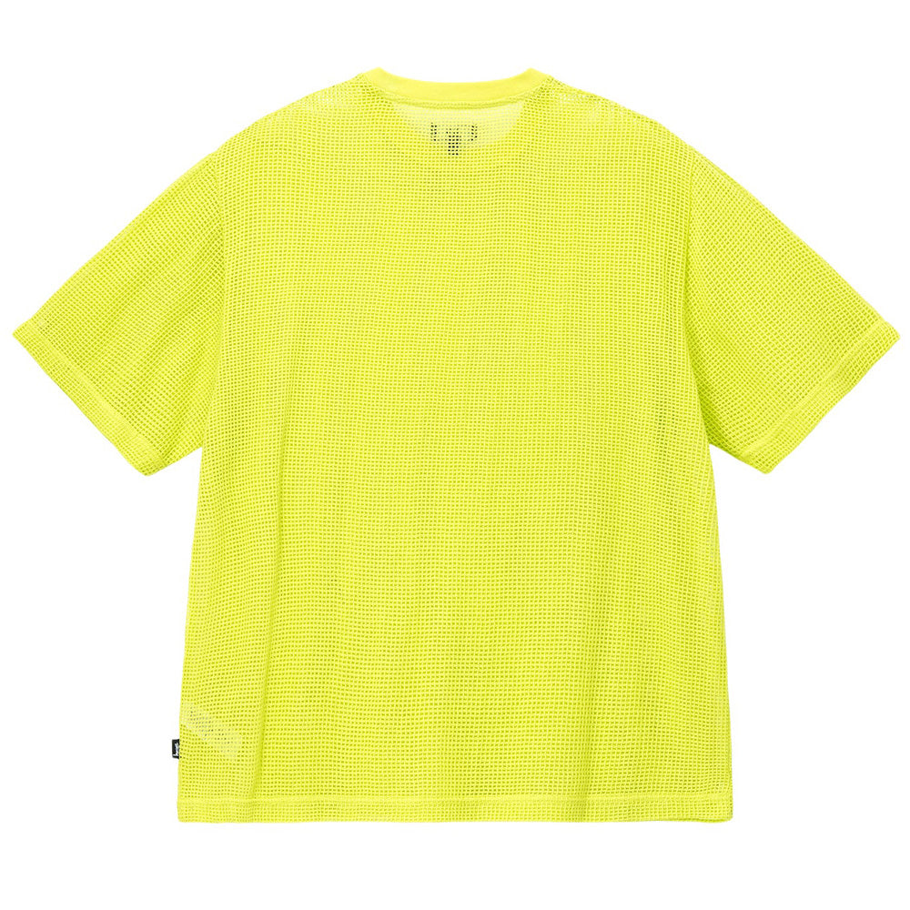 STÜSSY STÜSSY COTTON MESH SS CREW TEE // LIME