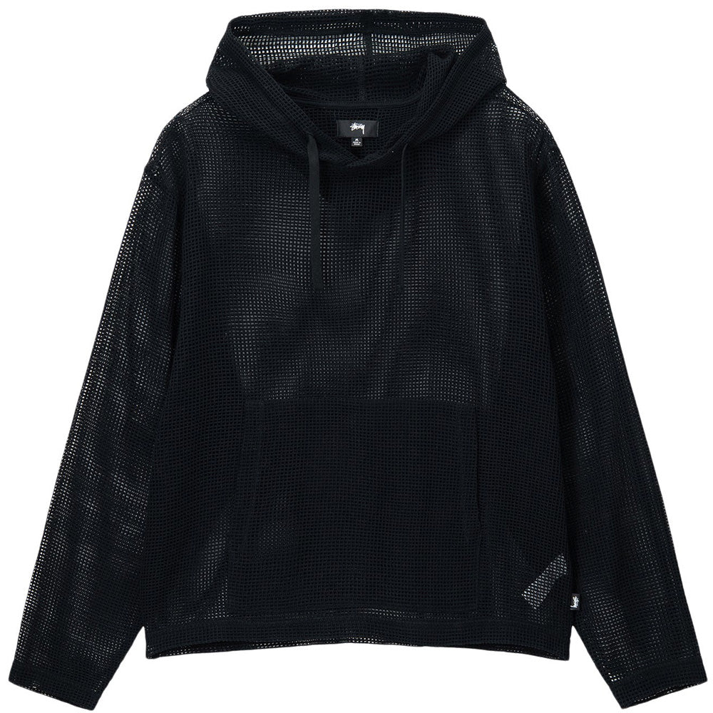 stüssy 1140323 cotton mesh hood black
