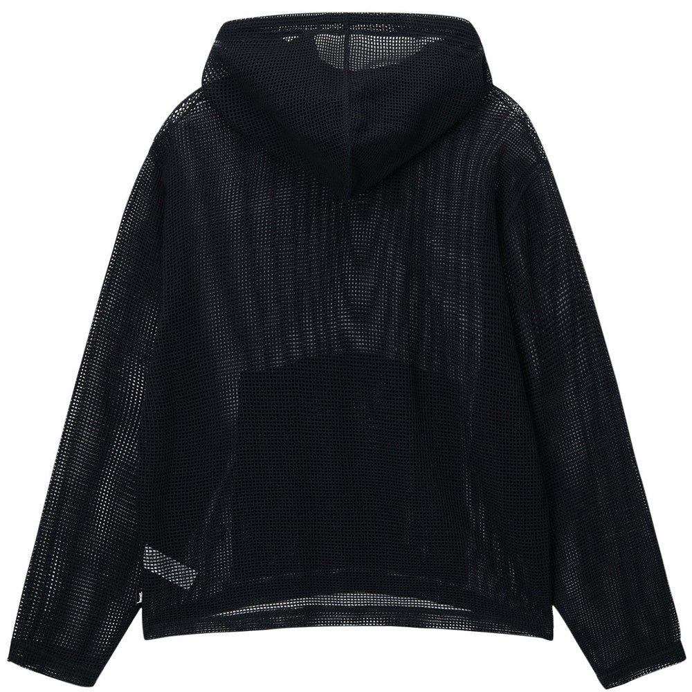 stüssy 1140323 cotton mesh hood black