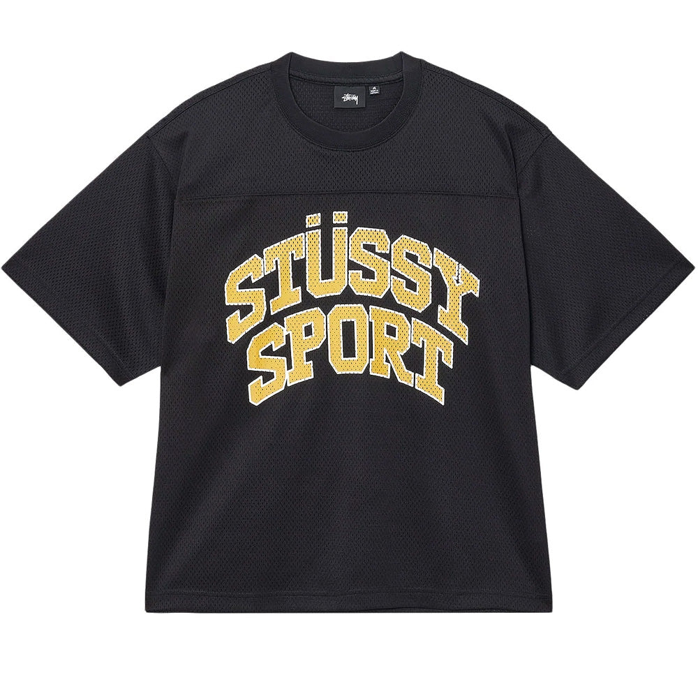 stussy 1140338 sport mesh football jersey black