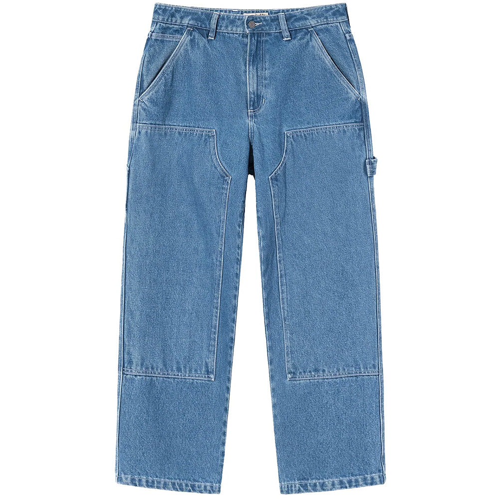 stussy 116482 denim work pant washed blue