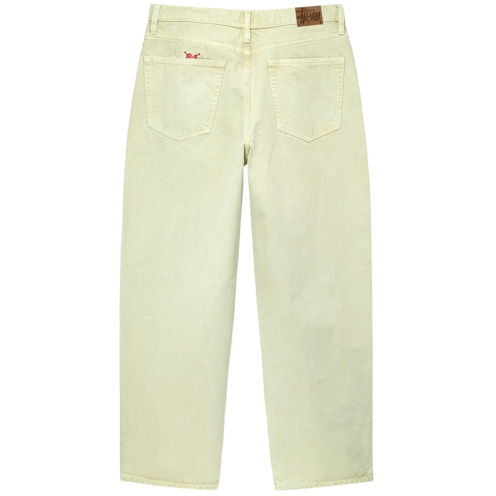 STÜSSY STÜSSY DOUBLE DYE BIG 'OL JEANS PANT // CREAM