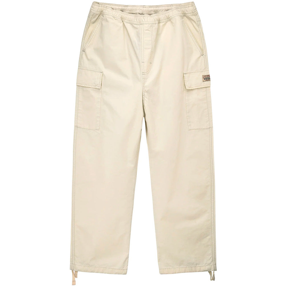 stussy 116608 ripstop cargo beach pant cream