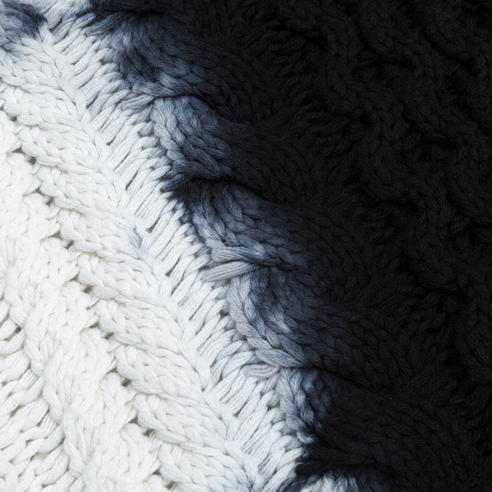 stussy 117188 tie dye fisherman sweater black