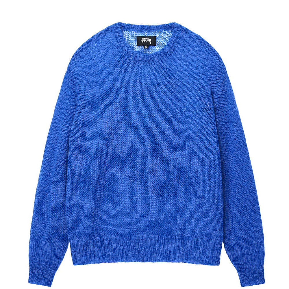 stussy 117205 s loose knit sweater blue