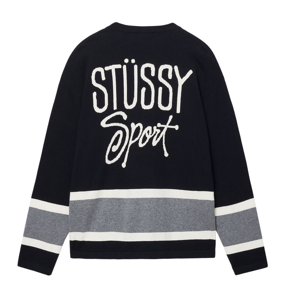 stussy 117211 hockey sweater black