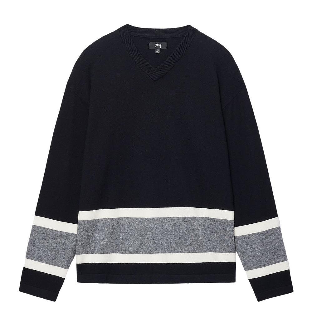 stussy 117211 hockey sweater black