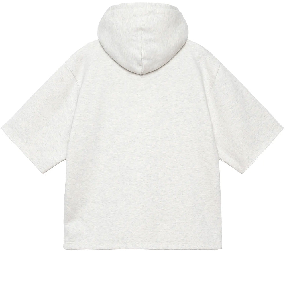 stüssy 118521 ss boxy cropped hood ash heather