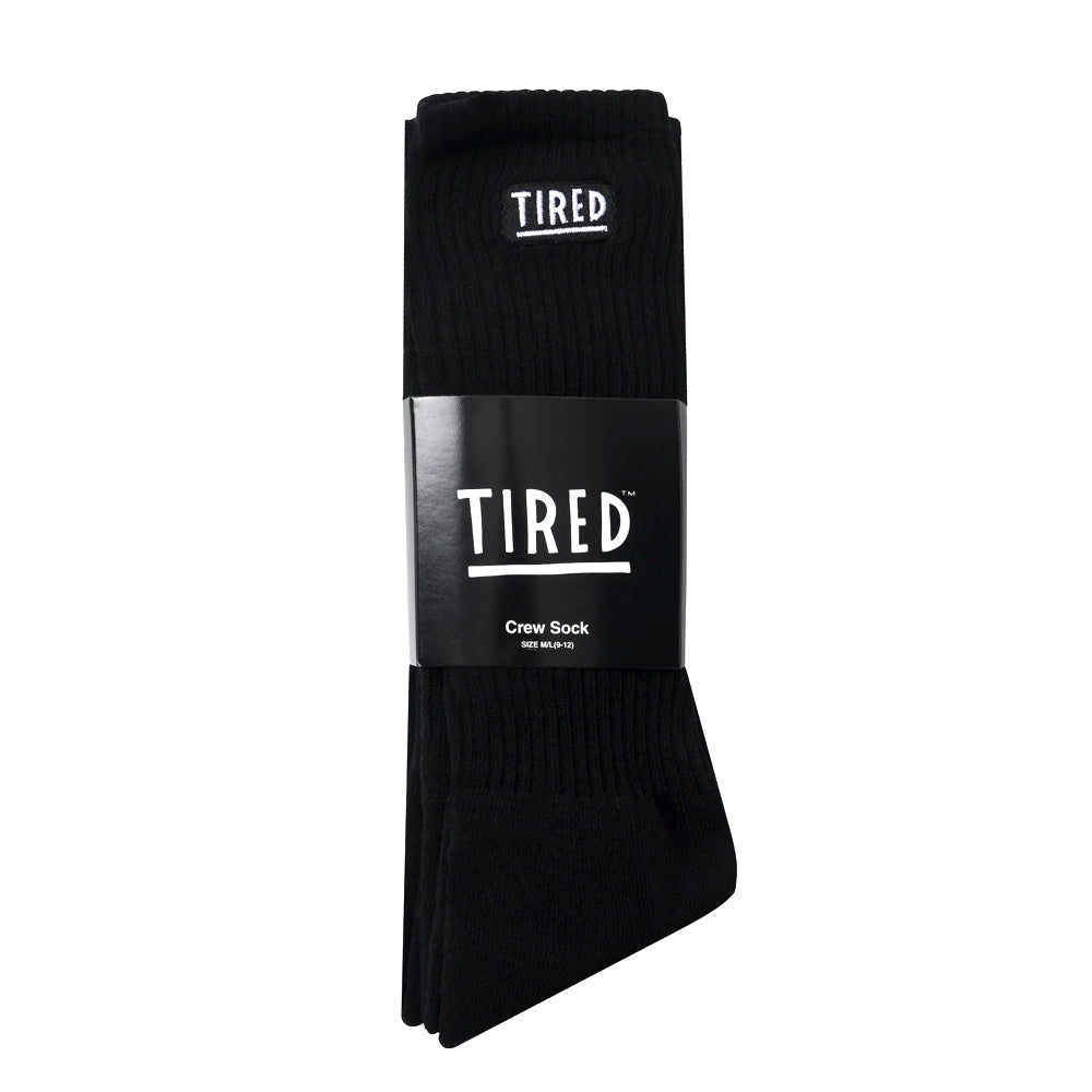 tired ts00221 og logo crew sock 3 pack black