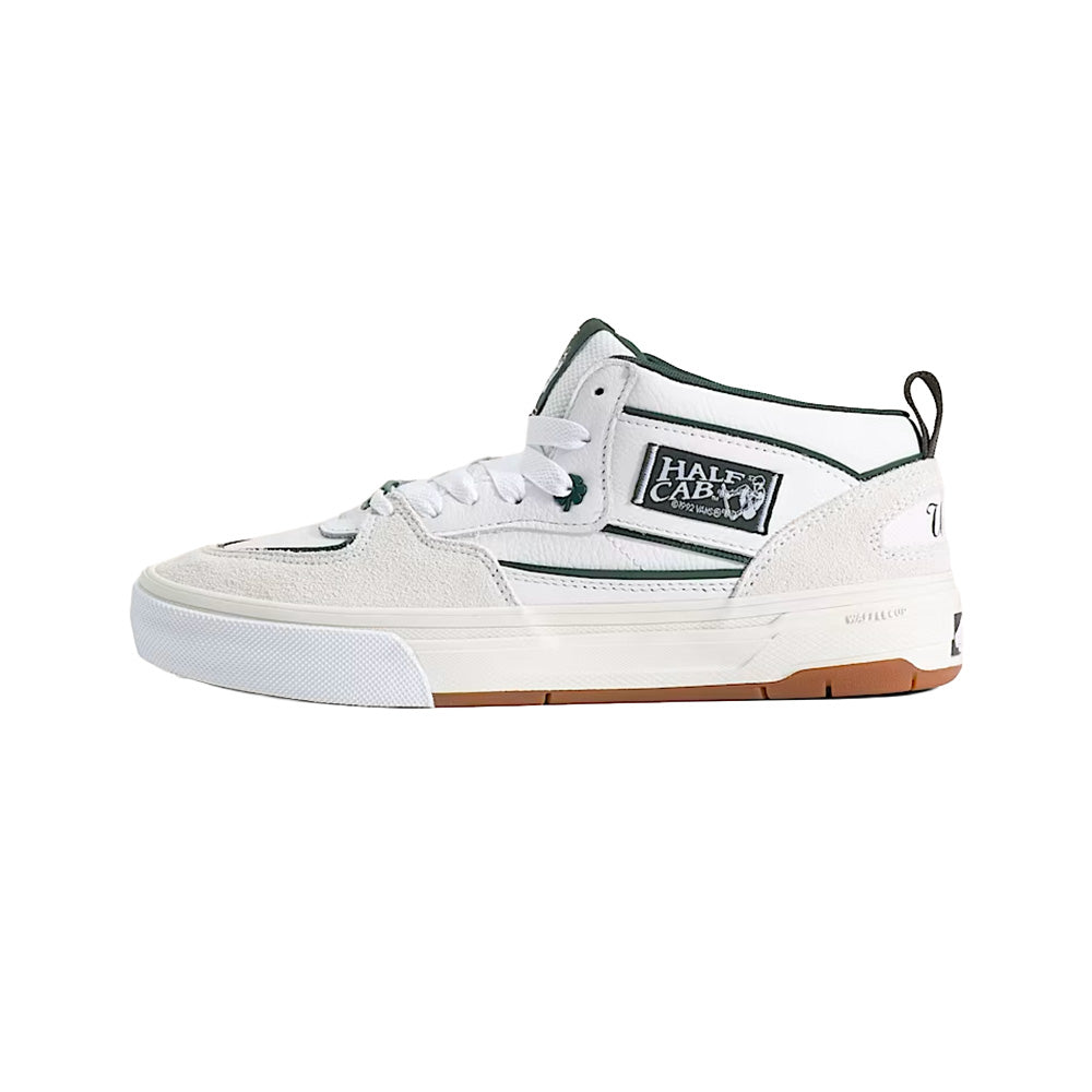 vans skate half cab wafflecup shoe una farrar utility block blanc de blanc