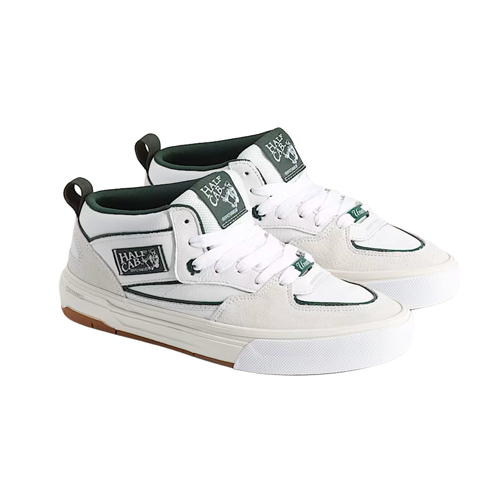 vans skate half cab wafflecup shoe una farrar utility block blanc de blanc