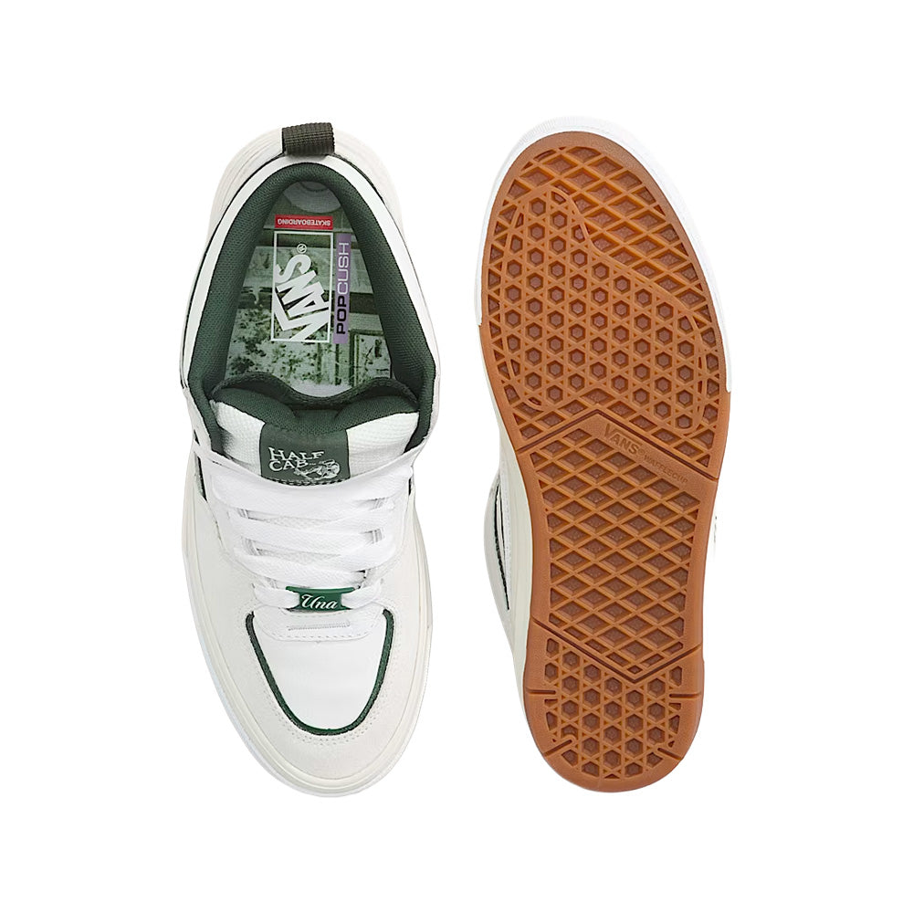vans skate half cab wafflecup shoe una farrar utility block blanc de blanc