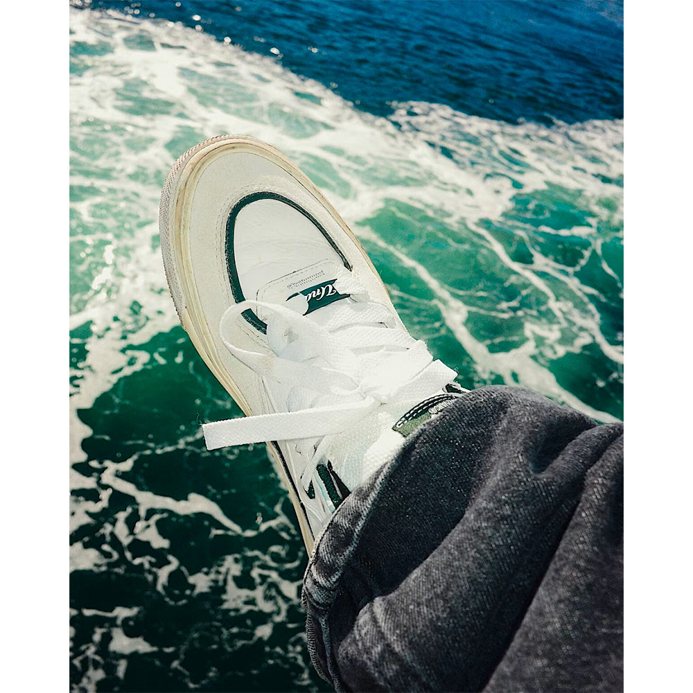 vans skate half cab wafflecup shoe una farrar utility block blanc de blanc