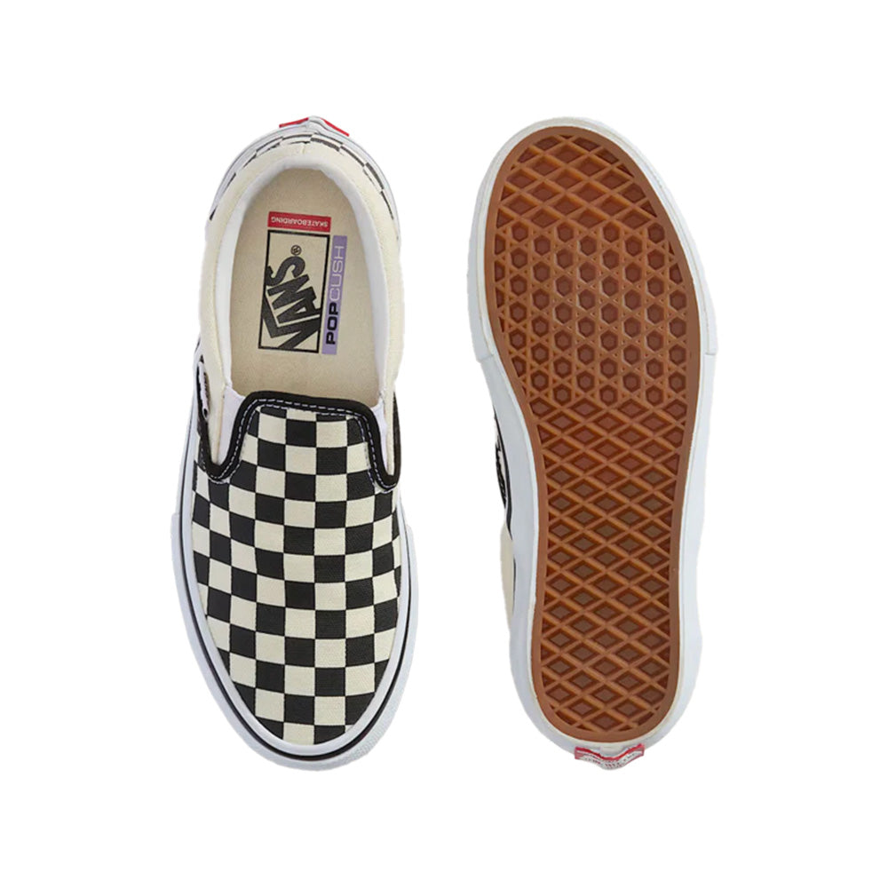 vans vn0a5fcaauh1 skate slip on checkerboard