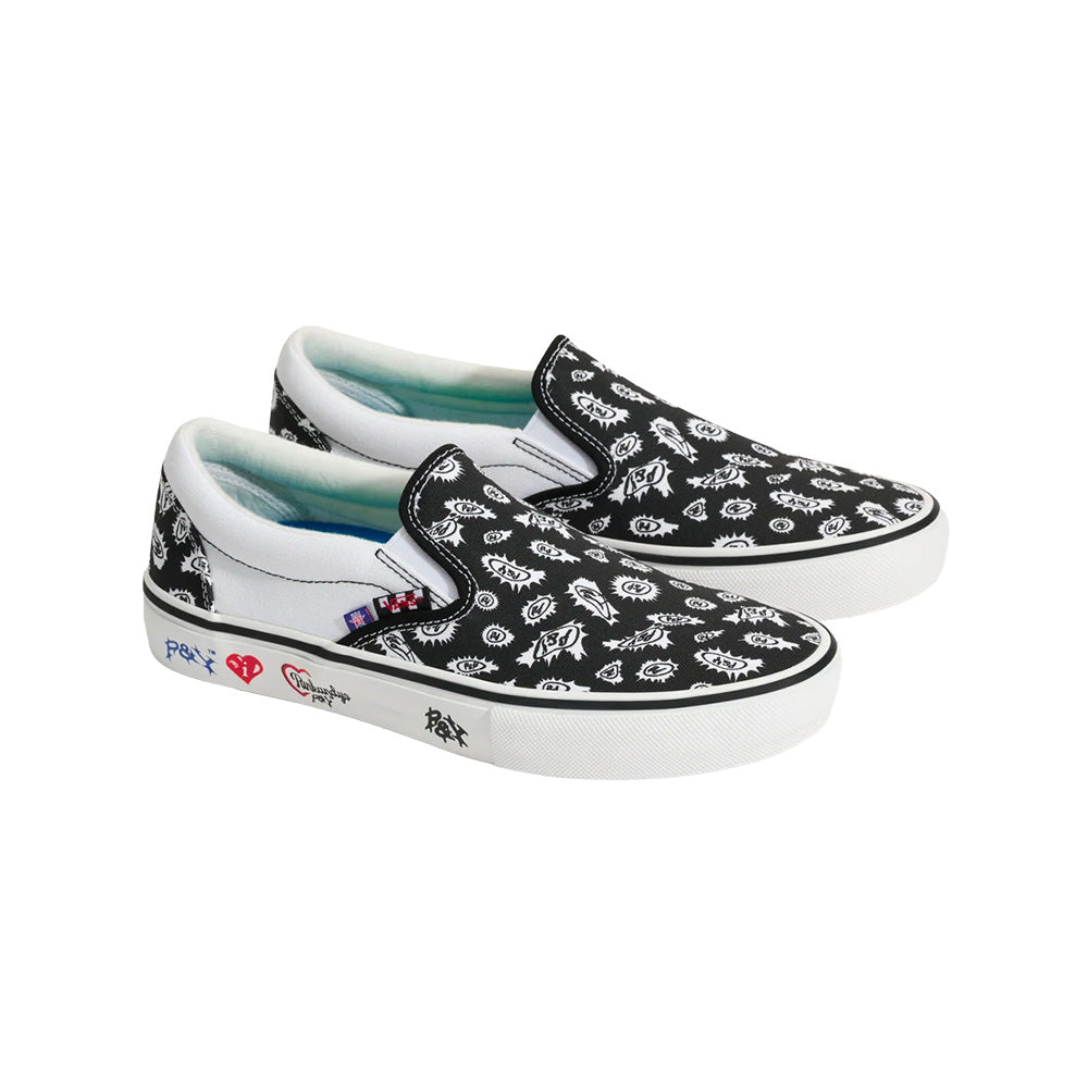 VANS VANS X PUNKANDYO SKATE SLIP-ON SHOE // BLACK
