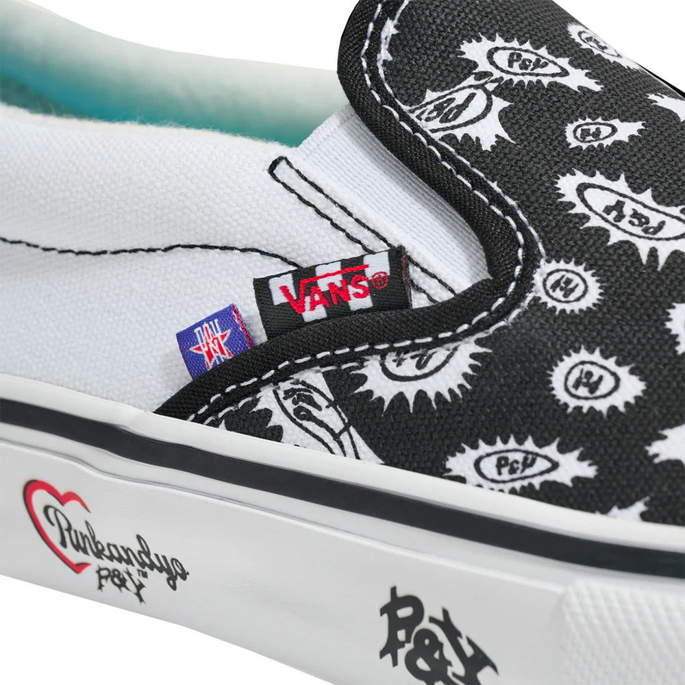VANS VANS X PUNKANDYO SKATE SLIP-ON SHOE // BLACK
