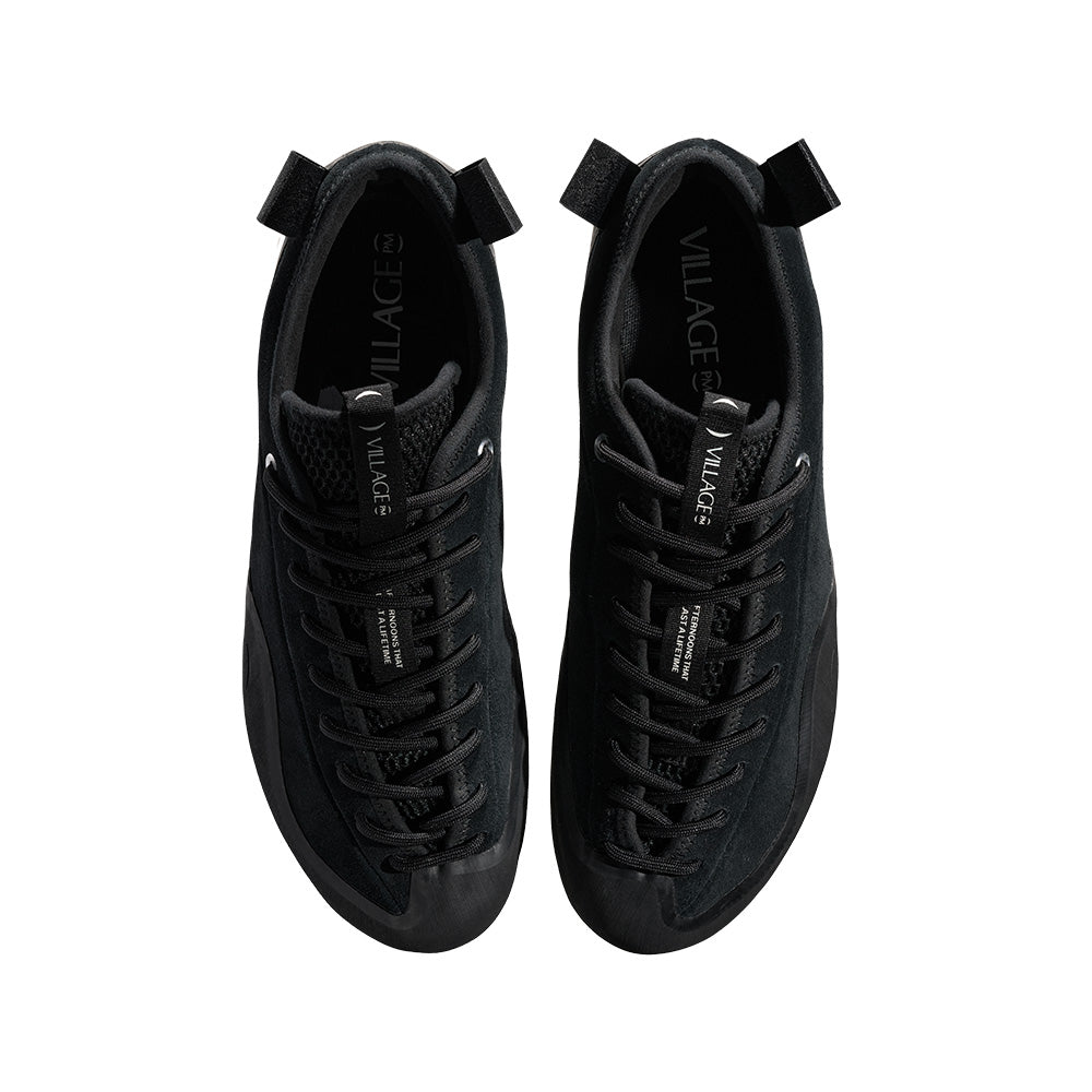 village pm f110004 1 pm shoes black leather suede