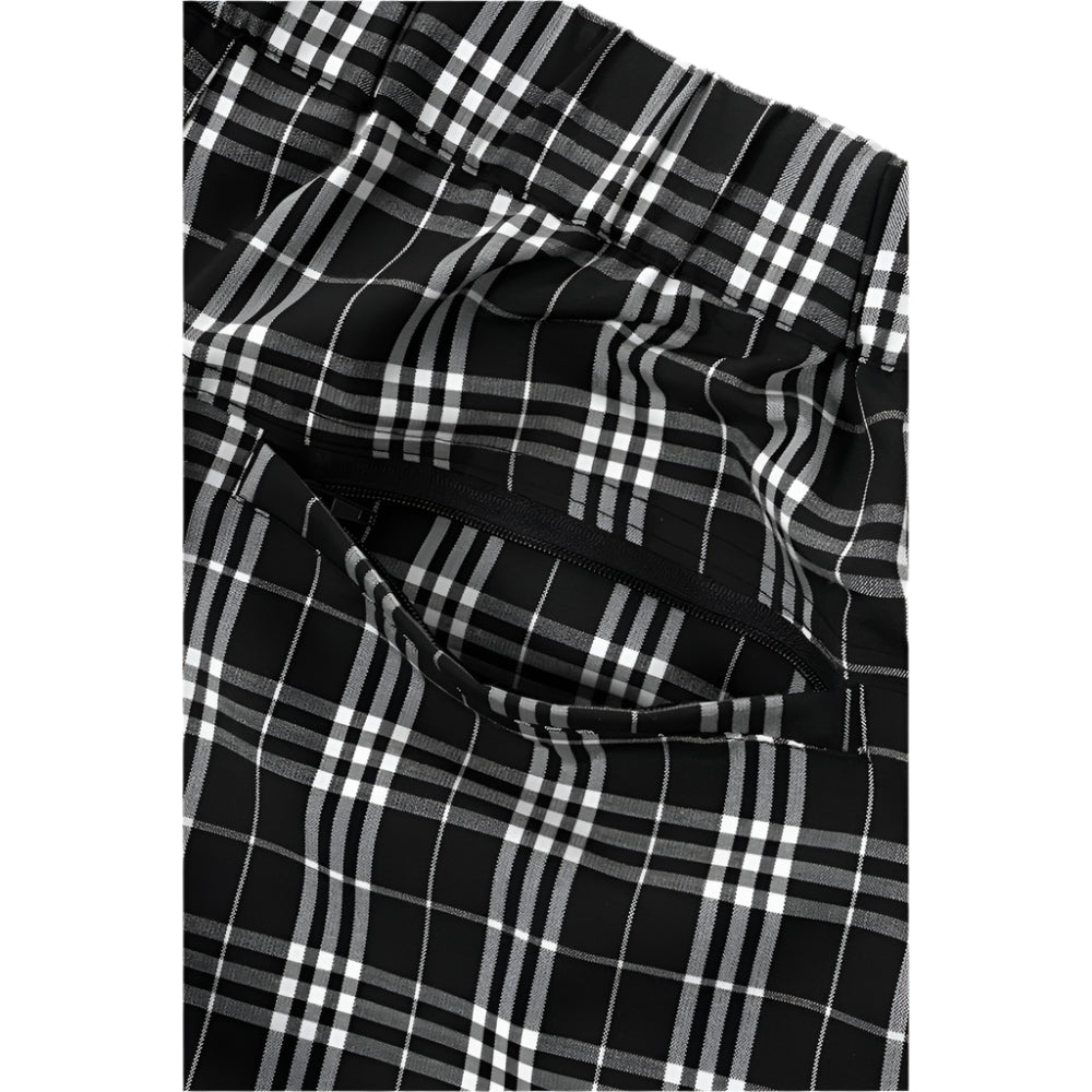 wasted paris 3701613125 yard tartan hunter pant blackwhite