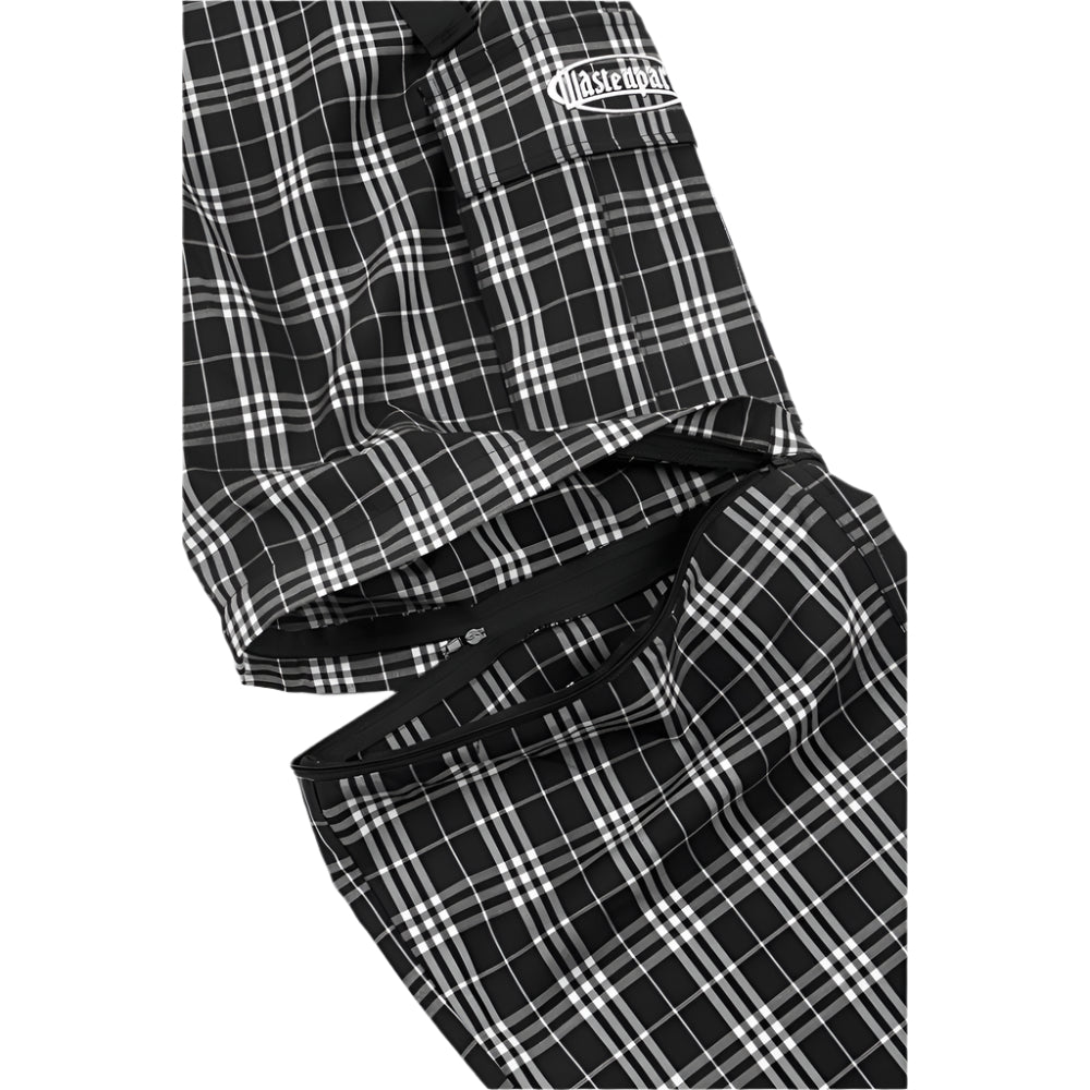 wasted paris 3701613125 yard tartan hunter pant blackwhite