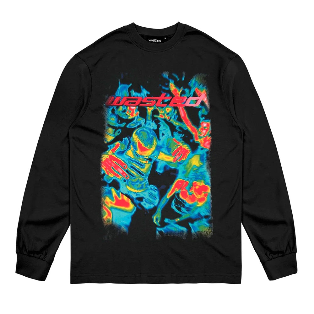 wasted paris fusion longsleeves t shirt black
