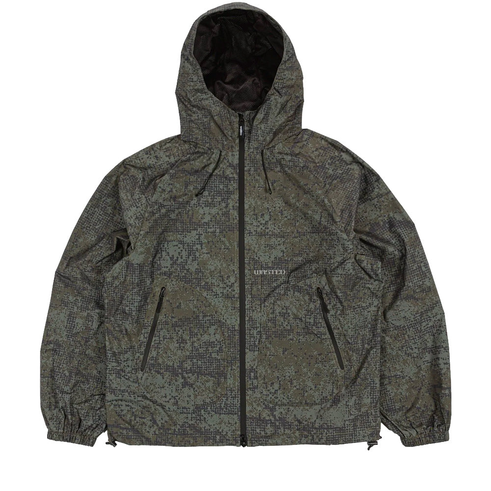 WASTED PARIS WASTED PARIS SWARM WINDBREAKER // OLIVE KHAKI CAMO