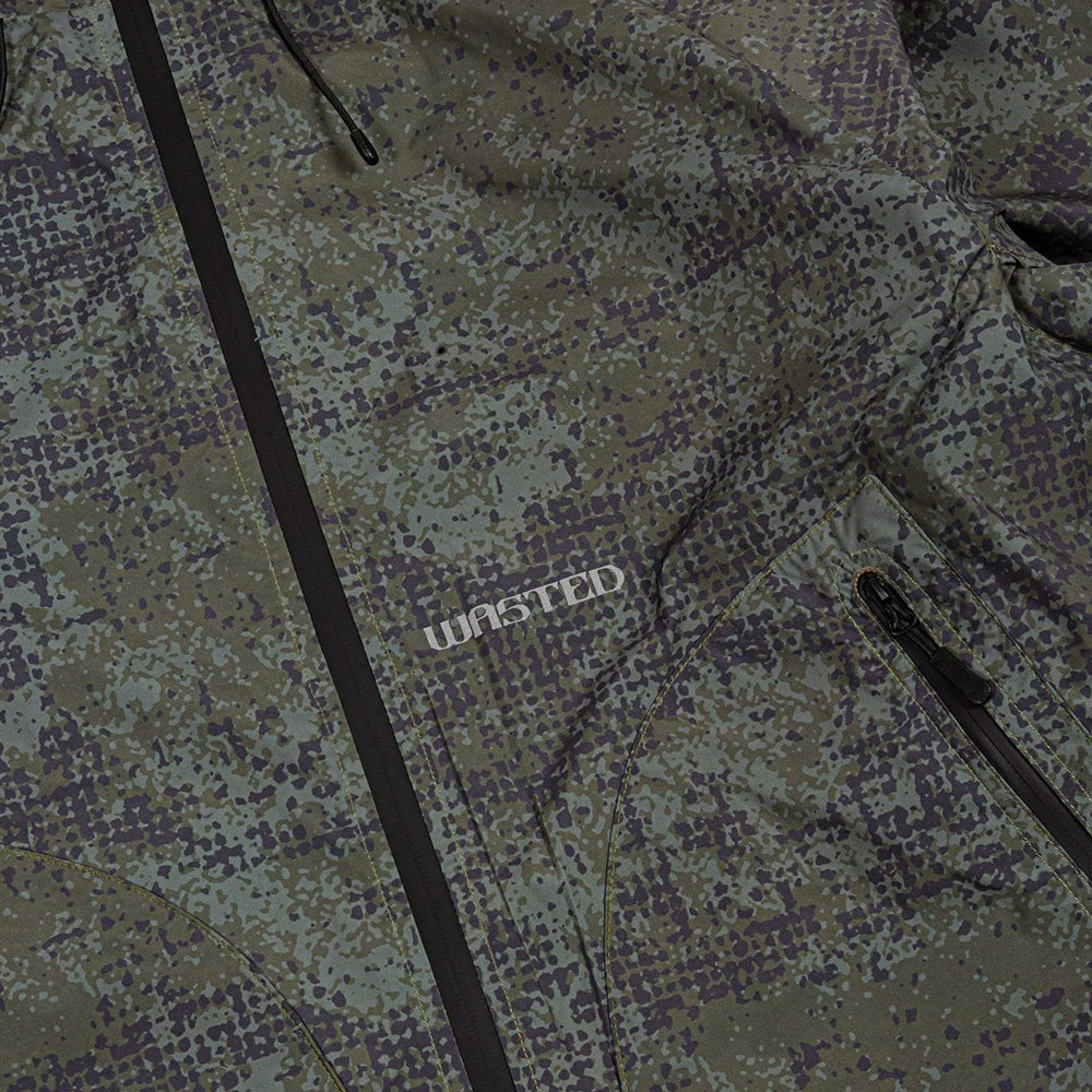 WASTED PARIS WASTED PARIS SWARM WINDBREAKER // OLIVE KHAKI CAMO