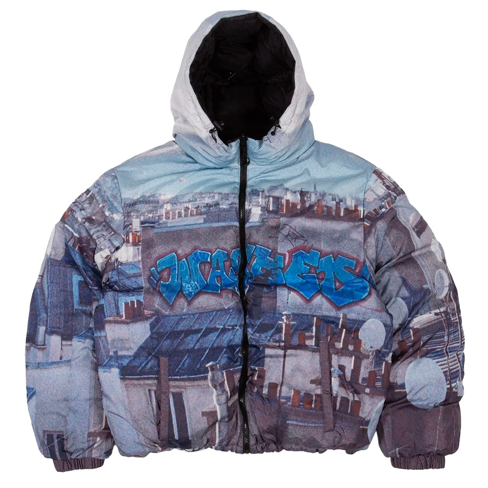 wasted paris wpepj elevation puffer jacket blackmulti