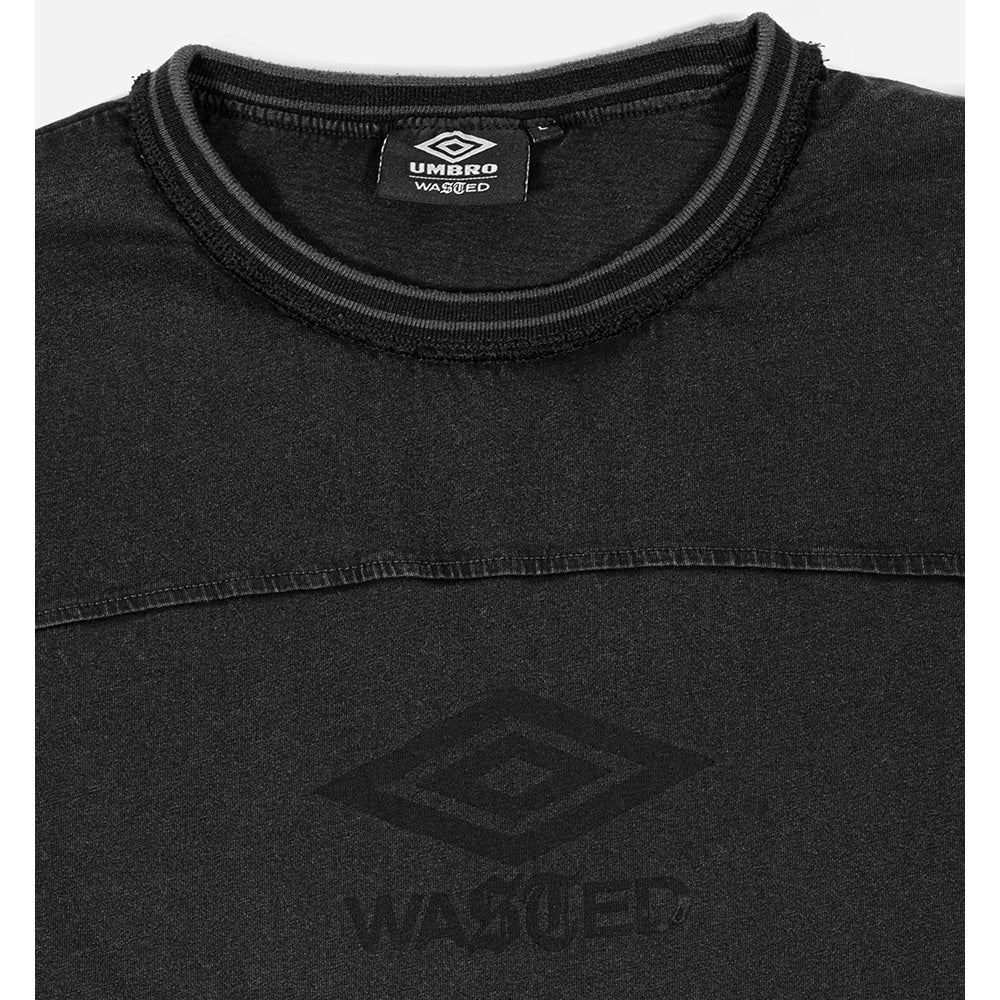 wasted paris wput umbro boxy t shirt faded black